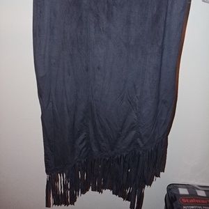 Beautiful black Fringe skirt